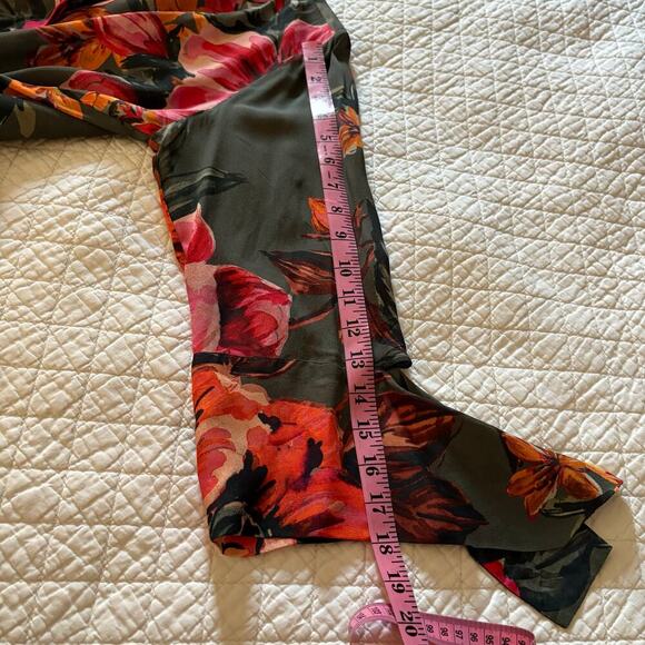 SOFT SURROUNDINGS Asymmetrical Floral Dress Sz S Coastal Grandma Elegant Picnic - Picture 8 of 8